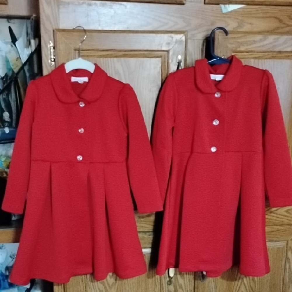Nannette Vibrant Red Girls' Dress Coats
